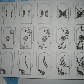 Modele de pe unghii - scheme și 58 de fotografii (fotografii) Modele de pe unghii - scheme și 58 de fotografii