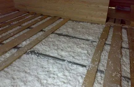 Încălzirea podelei în baie cu izolație sale mâini pentru pardoseli pe picioroange, care este mai bine, argilă expandată, spumă