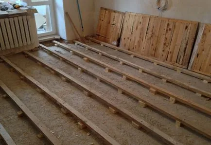Instalarea de grinzi de podea lag orice utilizare sexuală, cum se pune de montare,