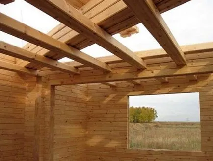 Dispozitiv de asamblare și se suprapune peste grinzile din lemn (grinzi) Dispozitiv și instalarea pardoselilor pe grinzile din lemn