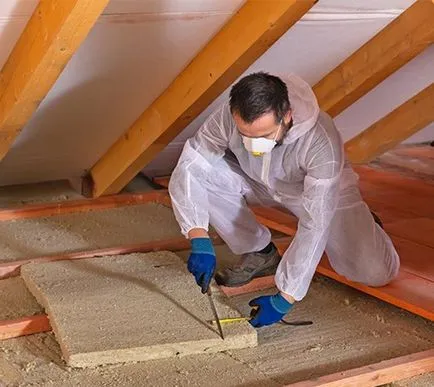Izolarea termică a tavanului ca corect sub acoperiș rece decât montat în interiorul unei structuri și styling