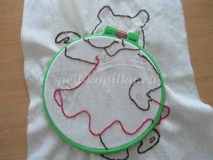 servetele broderie la grădiniță
