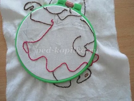 servetele broderie la grădiniță