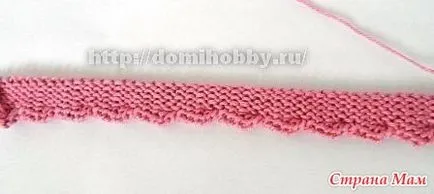 Knit produse o margine frumos spițe (față de brodat din față) Knit o margine de produse frumos spițe