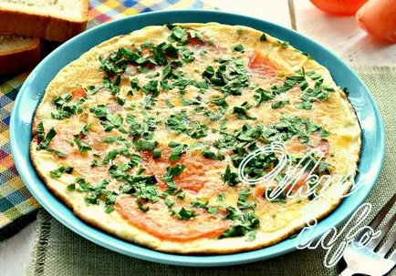 Omletă cu reteta rosii cu fotografie (tomate) Omletă cu reteta rosii cu o fotografie