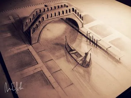 100 cele mai bune idei desene 3D pe hârtie cu un creion în fotografie