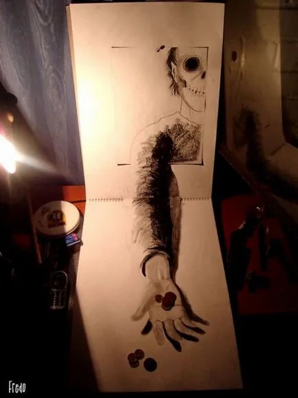100 cele mai bune idei desene 3D pe hârtie cu un creion în fotografie