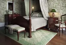 Tapetul în stil englezesc în fotografie de interior cu flori (tapet) Tapetul în stil englezesc în fotografie de interior cu flori