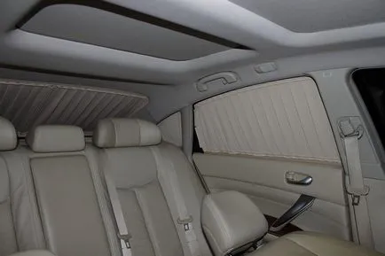 jaluzele auto pe geamurile laterale cu mâinile lor