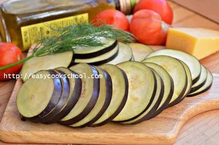 Vinete, coapte în cuptor cu roșii și brânză, rețete ușor (tomate cuptor cu brânză) Vinete, coapte în cuptor cu roșii și brânză, rețete ușor