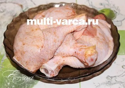 Fasole albe cu carne de pui în multivarka
