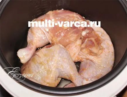 Fasole albe cu carne de pui în multivarka