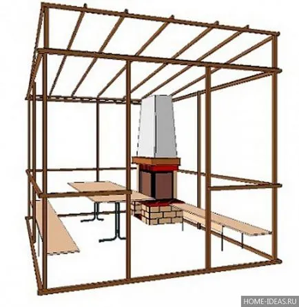 Mobilier de grădină cu propriile sale mâini desenele și dimensiunile (desene) Mobilier de grădină cu desen mâini și dimensiuni