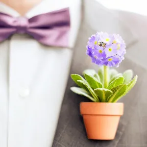 Boutonniere cu mâinile lor materiale și o colecție de inspirație a face