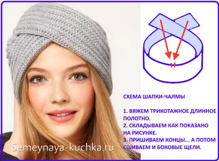 Turban cu mâinile master-class și diagrama atașat (cu brosa) Turban cu mâinile sale clasa de master și diagrama atașată