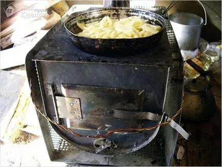 Soba la garaj cu mâinile