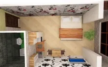 Cabana este diferit de la o casă privată, grădină, tramvai, ordinare (diferite) Cabana este diferit de la o casă privată, grădină, tramvai, ordinare
