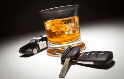 După ceva timp, puteți obține în spatele volanului după consumul de alcool