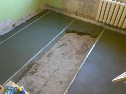 plat finisaj Rough pentru a începe reparațiile, cele mai importante etape