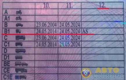 Ceea ce înseamnă ca marcă pe permisul de conducere și cum să descifreze