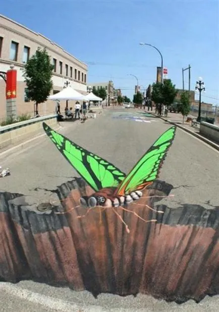 Ce este 3D-desen pe asfalt