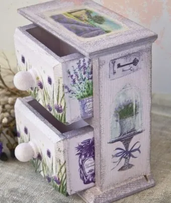mobilier Decupaj în stil de „Provence“ master class și caracteristici lucrări