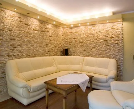 piatra decorative în apartament, diferite moduri de finisare piatra (placare piatra decorativă) piatra decorative în apartament, diferite moduri de piatră de finisare