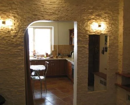 piatra decorative în apartament, diferite moduri de finisare piatră (piatra decorativă în apartament) piatra decorative în apartament, diferite moduri de piatră de finisare