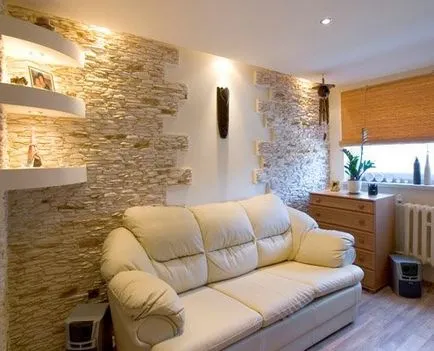 piatra decorative în apartament, diferite moduri de finisare piatra (finisare) piatra decorative în apartament, diferite moduri de piatră de finisare