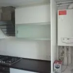 bucătărie de design, cu un cazan de gaz pe fotografii de perete (Design) bucătărie de design, cu un cazan de gaz pe fotografii de perete