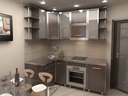 Bucătărie de design de 5 metri pătrați