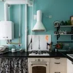 bucătărie de design, cu un cazan de gaz pe fotografii de perete (Design) bucătărie de design, cu un cazan de gaz pe fotografii de perete