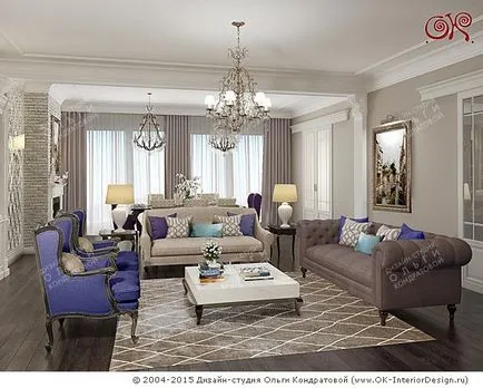 Design apartamentelor într-un stil clasic, noutăți fotografie 2017 (stil) Design apartamentelor într-o fotografie stil clasic de noi produse în 2017