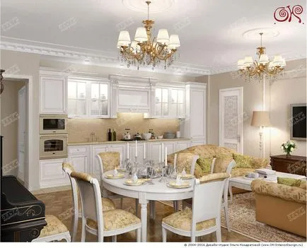 Design apartamentelor într-un stil clasic, noutăți fotografie 2017 (clasic) Design apartamentelor într-o fotografie stil clasic de noi produse în 2017