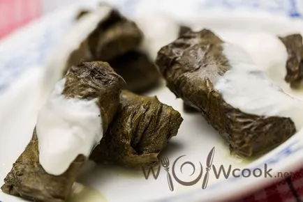 Dolma în frunze de struguri, cu un pas cu pas reteta fotografii (reteta) Dolma în frunze de struguri, cu un pas cu pas reteta fotografii