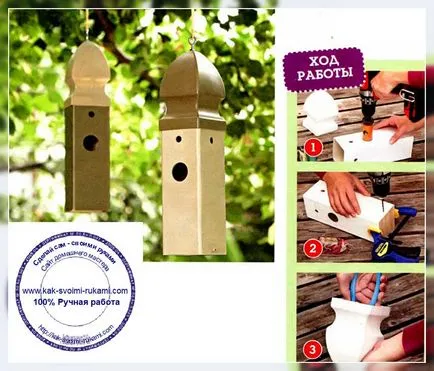 Casa pentru păsările cu mâinile lor în țară (foto), mâinile - modul de a face cel mai mult
