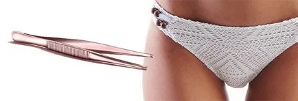 Îndepărtarea părului cu ajutorul unei pensete bikini la domiciliu