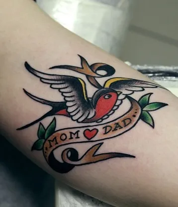 Fotografii și tatuaj valoare de rândunică