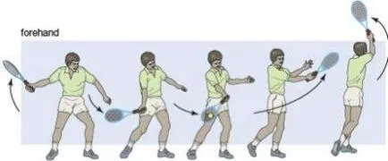utilizarea forehand în sport, echipamente si consiliere