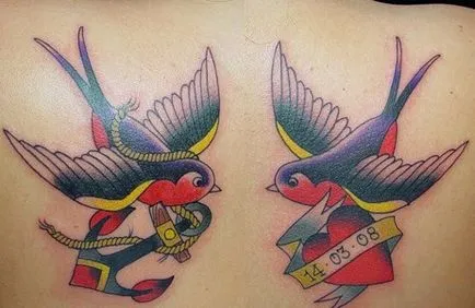 Fotografii și tatuaj valoare de rândunică