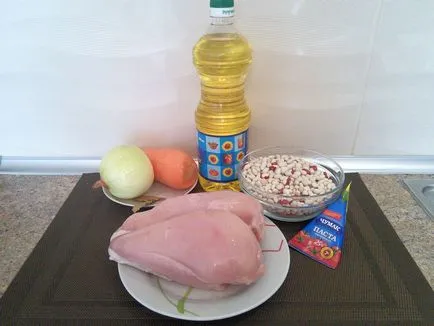 Fasole cu carne de pui în multivarka rețetă - rețete Planet