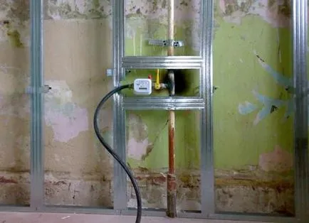 conducta de gaz în bucătărie cum să se ascundă fotografii, idei