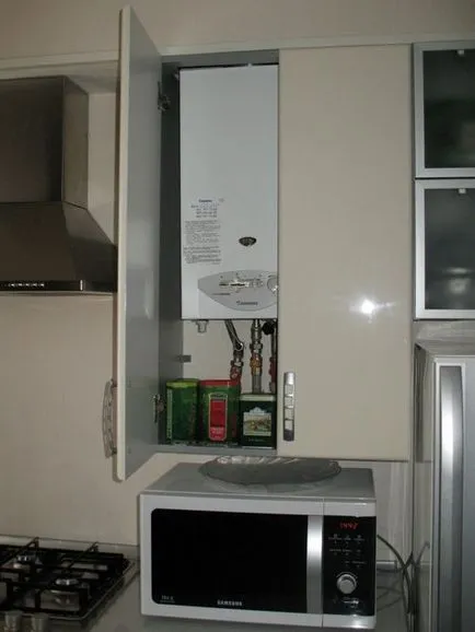 conductă de gaz în opțiunile de bucătărie cum să se ascundă în fotografie - design de bucătărie cu conducta de gaz (proiectare) conductă de gaz în opțiunile de bucătărie cum să se ascundă în fotografie - proiectare bucătărie cu țeavă de gaz