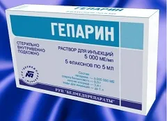 Heparina - instrucțiuni de utilizare, indicații, dozare, analogi