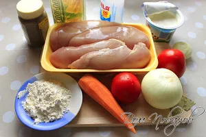 tocană de pui cu sos - rețetă ușor și delicios (pui) tocană de pui cu sos - lumina si reteta gustoasa