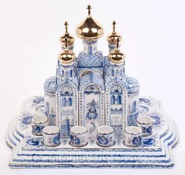 Gzhel pictat artă populară