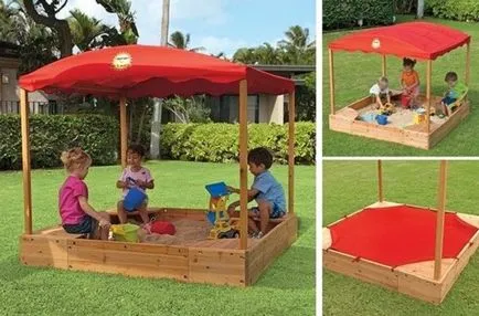 Sandbox fungus cu mâinile lor