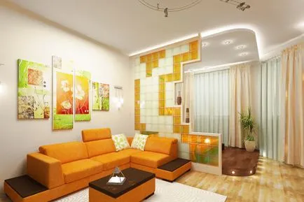 Condiții de viață și de copii într-o singură cameră - designul interior al apartamentului (camera) Condiții de viață și de copii într-o singură cameră - design interior apartament