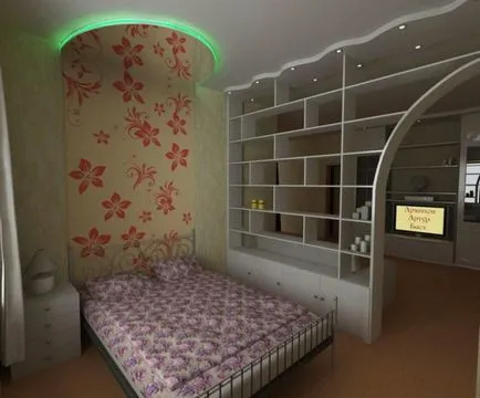 Condiții de viață și copii în aceeași cameră - apartamente de design interior (proiectare) Condiții de viață și de copii într-o singură cameră - design interior apartament