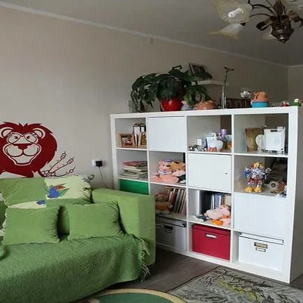 Condiții de viață și copii în aceeași cameră pentru a partaja sau zonare, vse o spalne